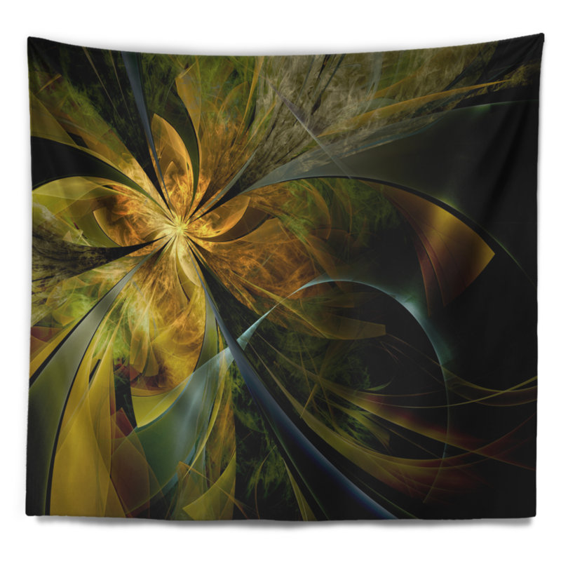 Tapisserie florale symétrique symétrique, H 50 po x l 60 po