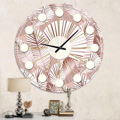 Horloge murale Golden Mid-Century IV