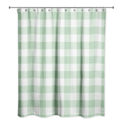 Hanka Plaid Shower Curtain