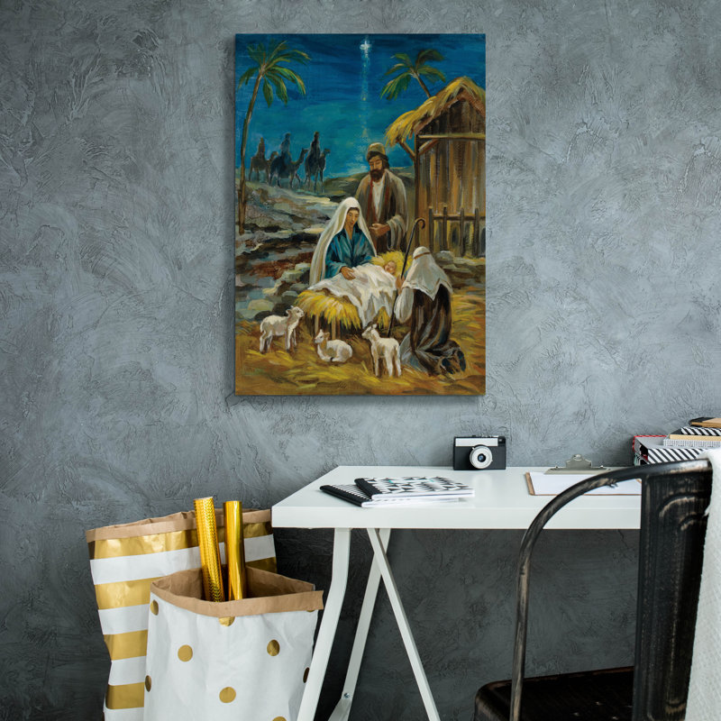 Art de toile "Nativité" par Silvia Vassileva