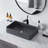 Pensen 20" L X 14" W  Bathroom Basin, Rectangular Vessel Sink, Quartz Stone, Matte Gray