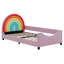 Lit plateforme tapissier unique de style princesse