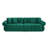 Yore 89" Velvet Upholstered Sofa with Channel Tufting & Throw Pillows-114611262