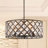 Bernon 4 - Light Dimmable Drum Chandelier