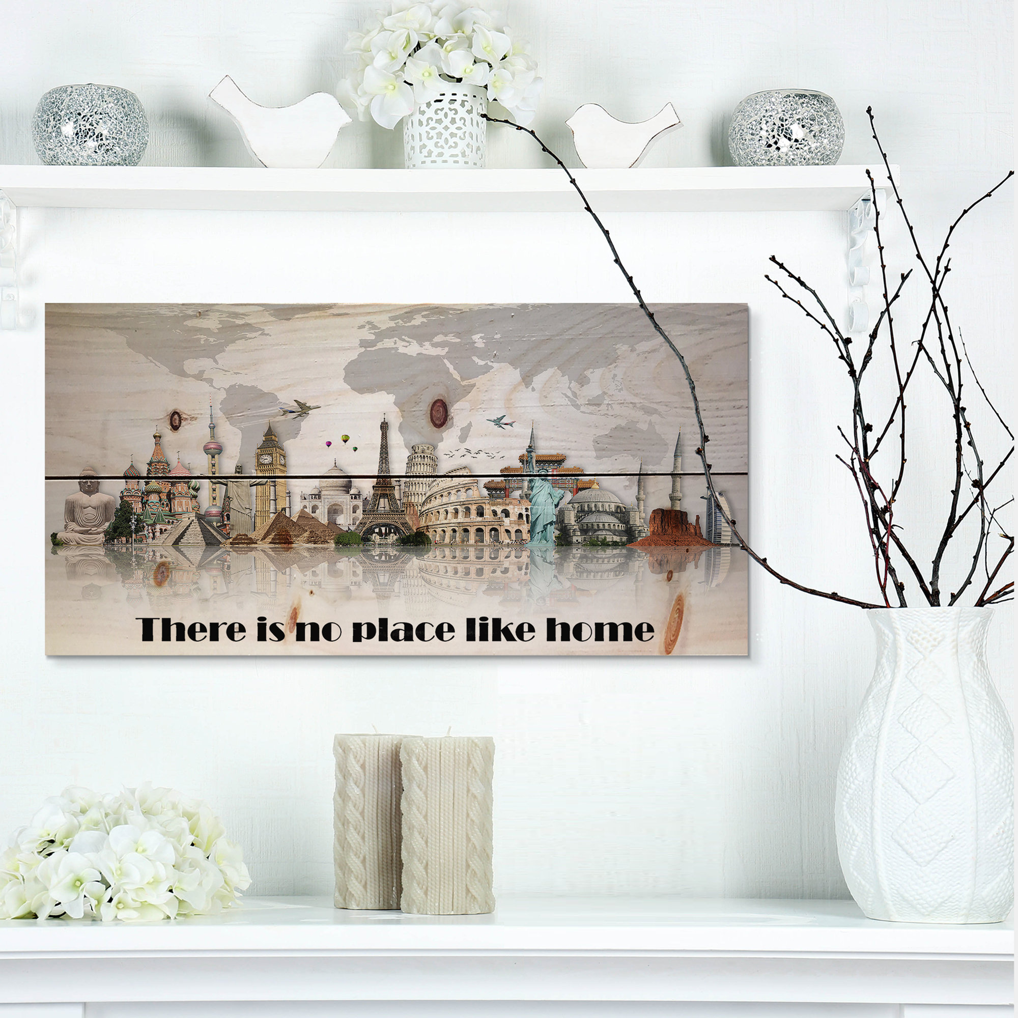 East Urban Home 'There is No Place Like Home. Word Tour' Textual Art ...