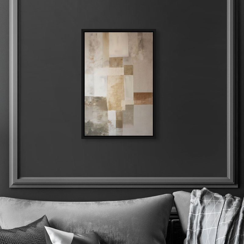 Dustveil (III) Canvas Abstract Print by Oliver Gal, Black Frame, 10 x 15, 16"H x 11"W, Black Frame