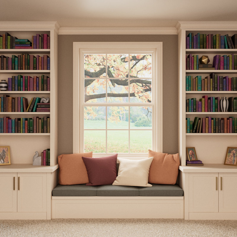 Gray Primed Polyurethane Geometric Window and Door Casing