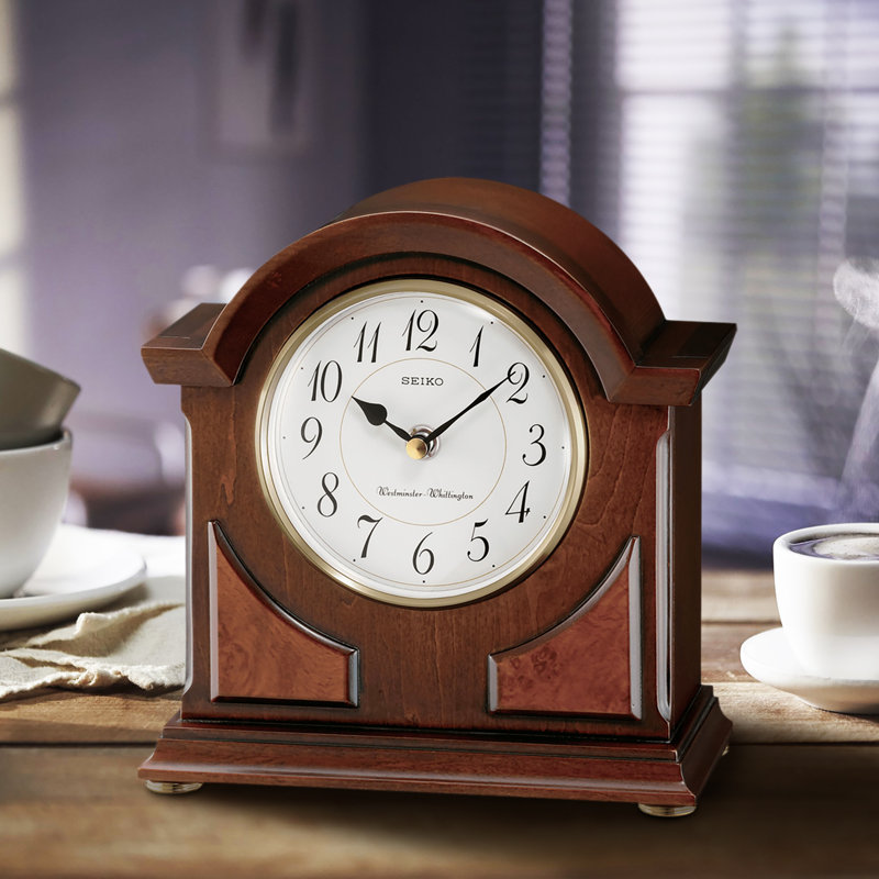 Horloge de cheminée QXJ012BLH, brun