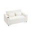 61,4 po Canapé-lit convertible Canapé-lit convertible Canapé-lit moderne avec dossier réglable pour le salon, beige-130464660