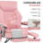 Heavy Duty Ergonomic Leather Executive Office Chair，Modern Massage Office Chair With Heating Function,Pink-1975138340