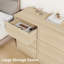 Commode à 9 tiroirs de 58,7 po de largeur pour la chambre à coucher, commode horizontale en bois pour le salon, le couloir et le vestibule