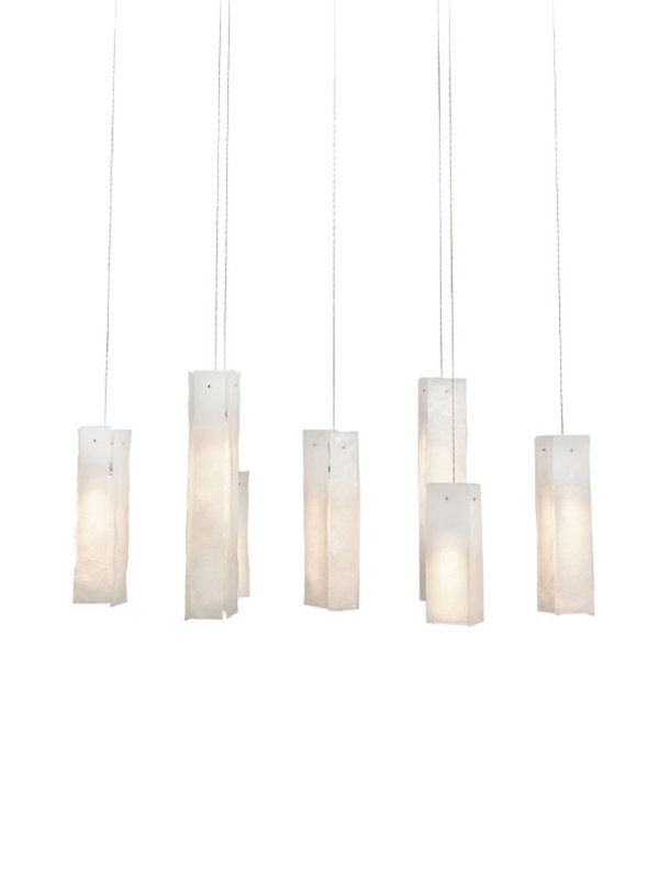 7 - Light LED Pendant, White, 7