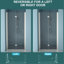 Porte de douche en nickel brossé l 32 po x H 72 po - Matériaux de qualité, 180 charnières rotatives, verre trempé pliable Space Solution H 72 po, qualité de fabrication, option d'installation réversible, projet de rénovation de salle de bain
