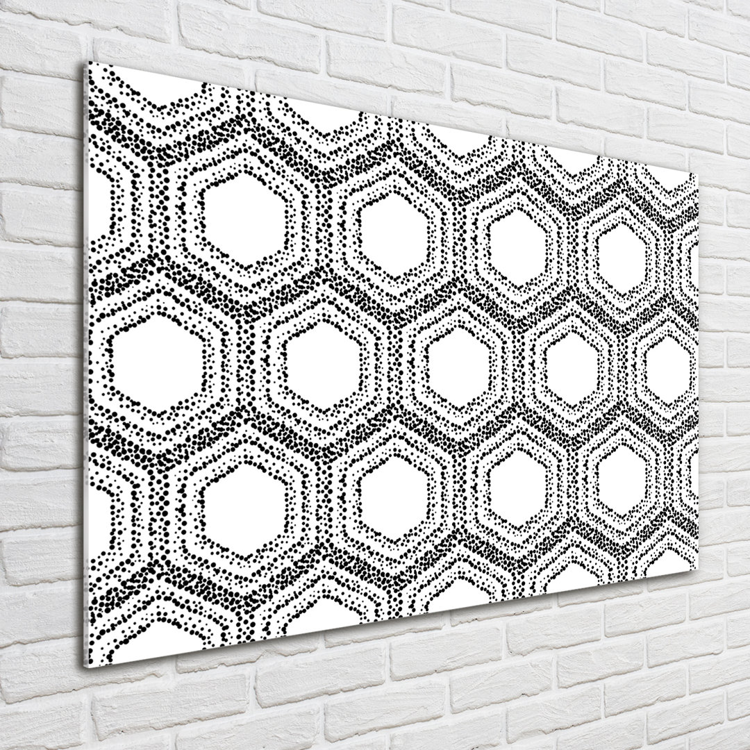 Glasbild Geometrischer Hintergrund