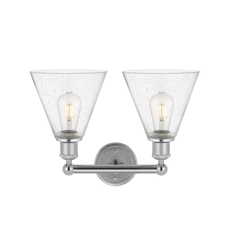 Éclairage pour meuble-lavabo à 2 lumières à intensité variable Beva, Chrome poli