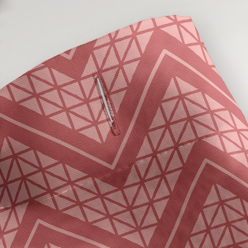 Chevron Shower Curtain, Red