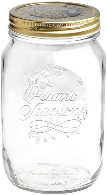 Pot de rangement en verre de qualité supérieure 17 oz.