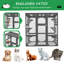 Enclos d'extérieur pour chat en bois avec plusieurs plateformes et une grande porte pour chats