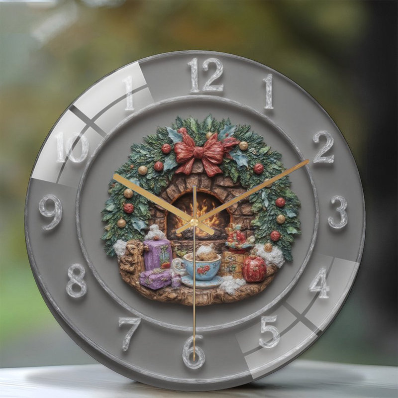 Horloge murale de Noël 12 po