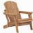 Oversize Wooden Outdoor Folding Adirondack Chair with Pre-Assembled BackRest & SeatBoard, Wood Patio Chair for Garden Backyard Porch Pool Deck Firepit-963654364