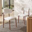 Ensemble de 2 chaises de salle à manger en lin beige avec pieds en métal et finition en bois naturel-1292287096