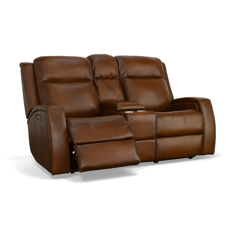 Mustang 73'' Upholstered Power Reclining Loveseat