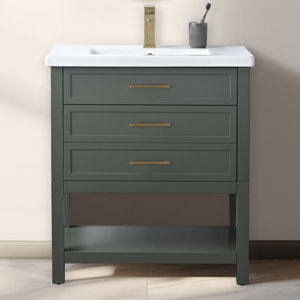 Vicini 30'' Single Vanity with Ceramic Top