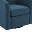 Upholstered Linen Blend Swivel Barrel Chair-314721920