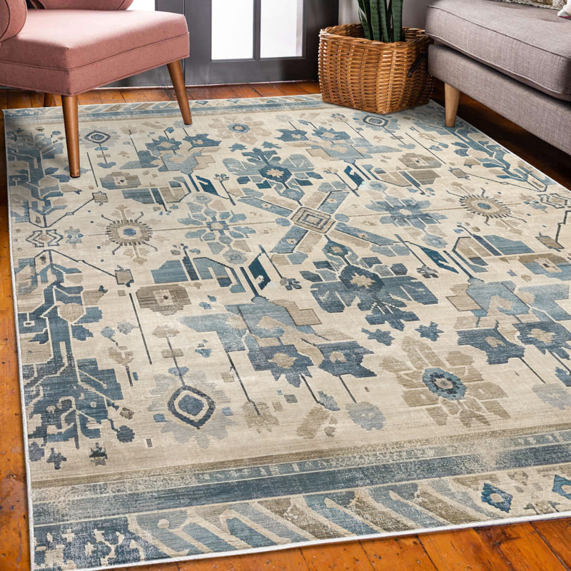 Tapis décoratif en fibre de polyester à haute densité de style Mid-Century Ambesonne, Tapis de couloir 2 pi x 5 pi