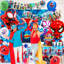 Ensemble de 30 fournitures de fête d'anniversaire Spidey and Friends, ensemble de décorations de fête pour enfants Spidey and Friends 