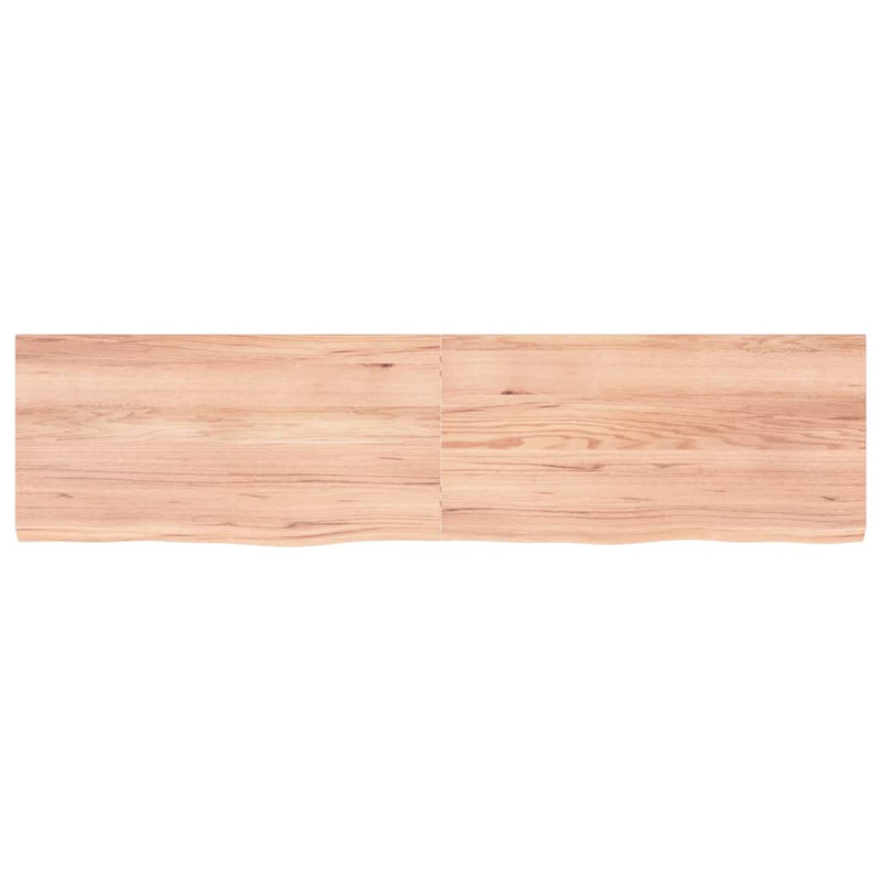 Bathroom Countertop Solid Wood, Light Brown