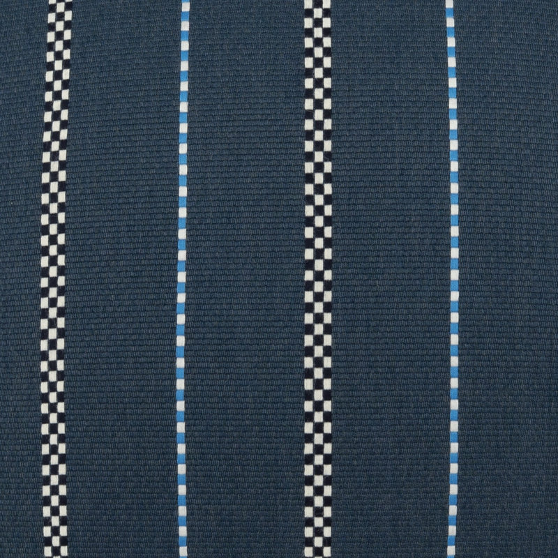 Linger Outdoor Throw Pillow, Indigo, Square 22"