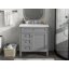 Meuble-lavabo simple 30 po avec lavabo supérieur, 2 tiroirs et tiroir escamotable-655350031