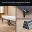  Lit de bébé pliant RE32 en chêne avec matelas confortable, simple 32 po x 77 po RE32