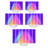 Premium Wallpaper Wall Mural - Neon Zigzag Pattern-286691517