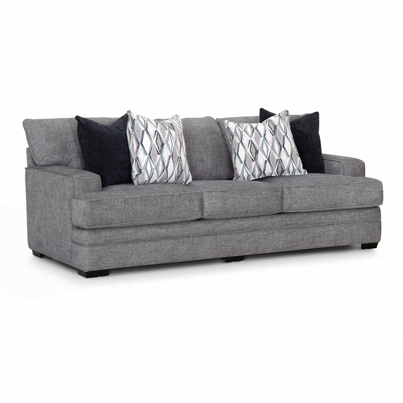 Terrin Upholstered Sofa, Crosby Denim Basketweave, 40.5" H x 101.5" W x 44" D, 3