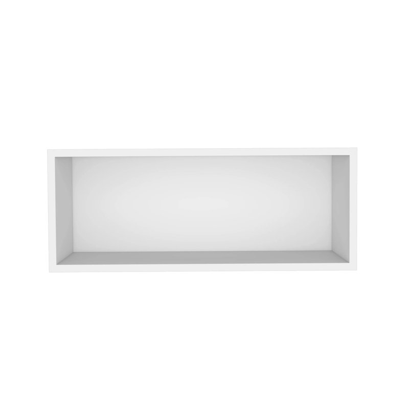 Armoire murale pour le rangement des essentiels de cuisine - blanc, P 12,5 po x H 12 po x l 30 po, panneau de particules, grattoir, épices, bols et poignées Modern 12,5 po, enduit, vous permet de garder votre espace en ordre