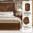 Graciana 60"H Modern Solid Wood Fluted Bed-54180553-54180559