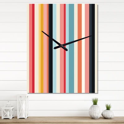 Jaskarn - Horloge murale abstraite Mid-Century
