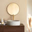 Gina Round Black Terrazzo Bathroom Sink-1185132234