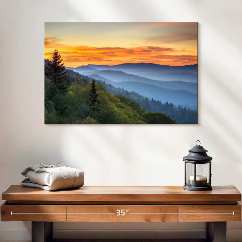 Alvord Oconaluftee Valley Overlook, 16" H x 24" W