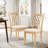 Dining Chairs Set of Two, Crafted with High - density Foam and Polyester Fabric, Sturdy Rubberwood Legs, KD Packing for Easy Shipping