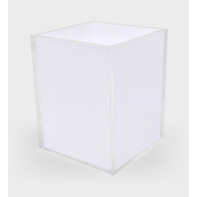 Acrylic Waste Basket 8"x8"x10"