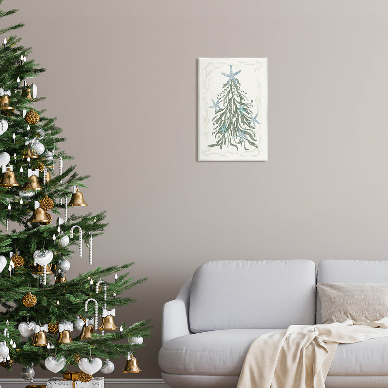 Arbre de Noël nautique Sea at-290, H 19 po x l 13 po x P 0,5 po, Bois