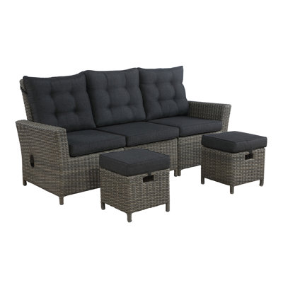 190.5cm Wide Patio Sofa with Cushions