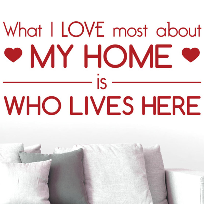 Wall Decal, Large, Dark Red
