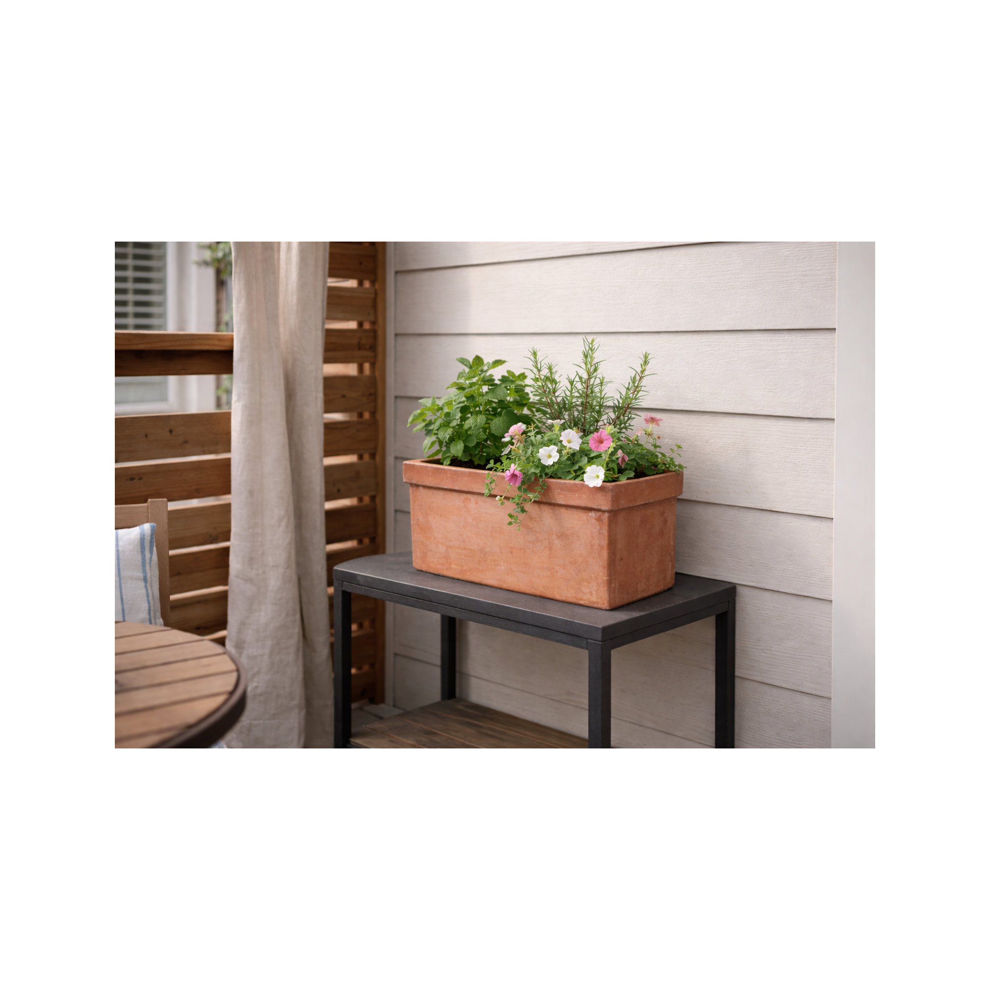 Plain Rectangular Planter, 11.25" H x 12.5" W x 12.5" D