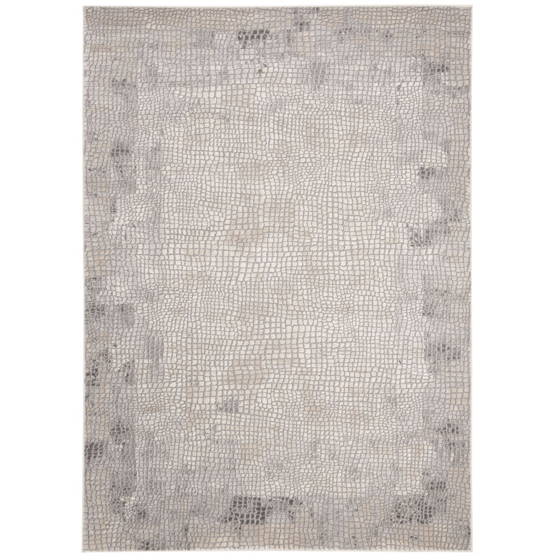 Edvin Performance Abstract Rug, Rectangle 4' x 6'