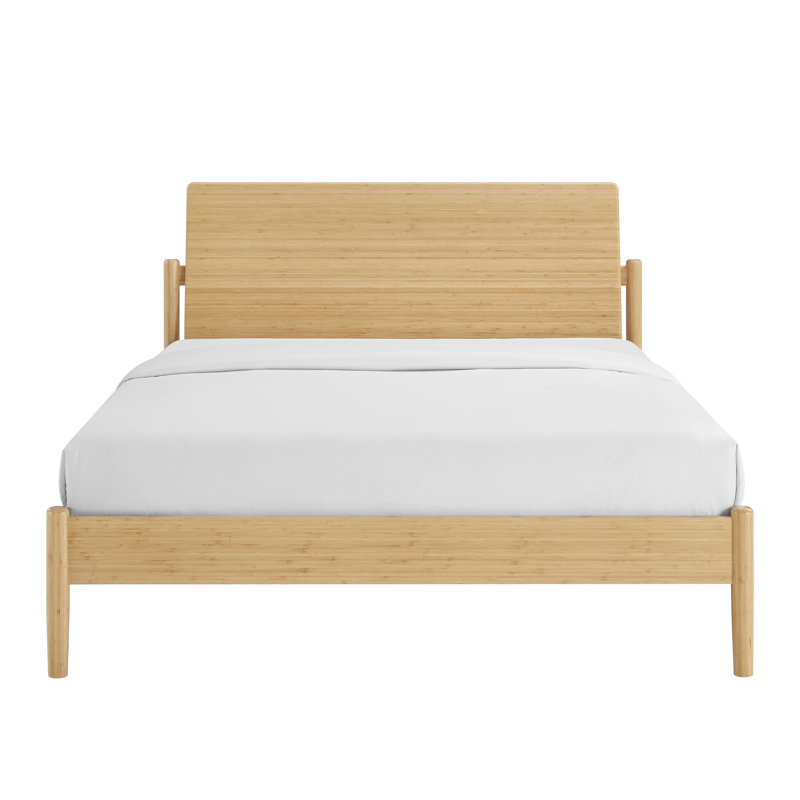Maiva Solid Wood Platform Bedroom Set, 3 Pcs. Bed, 2 Nighstands, King