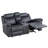 Modern 79" Wide Leatherette Manual Reclining Loveseat with Cup Holders & Storage Console，2-Seater Recliner，with Comfortable Foam & Pocket Coil Seating-183615259